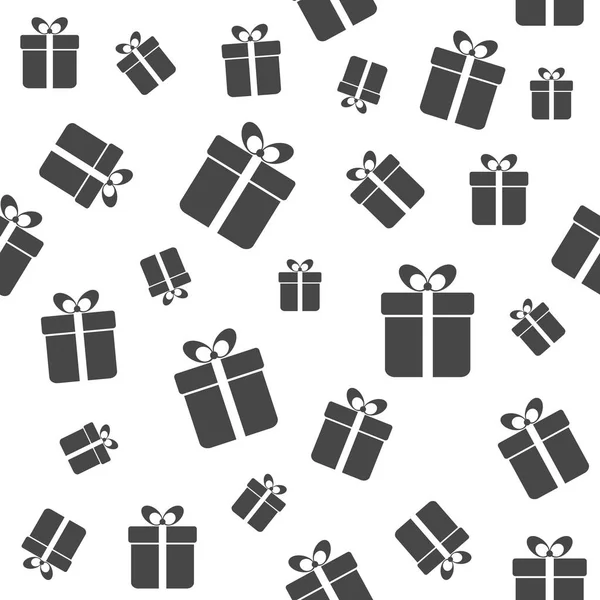 Geschenkboxen nahtloses Muster — Stockvektor
