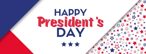 Presidents day vector greeting card — Stock Vector
