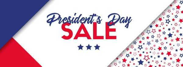 Presidents day sale banner — Stock Vector