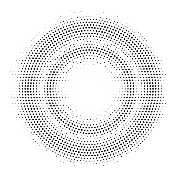 Marco de círculo doble semitono. Plantilla vectorial — Archivo Imágenes Vectoriales