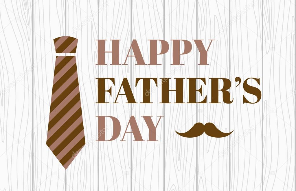 Happy fathers day. Vector banner