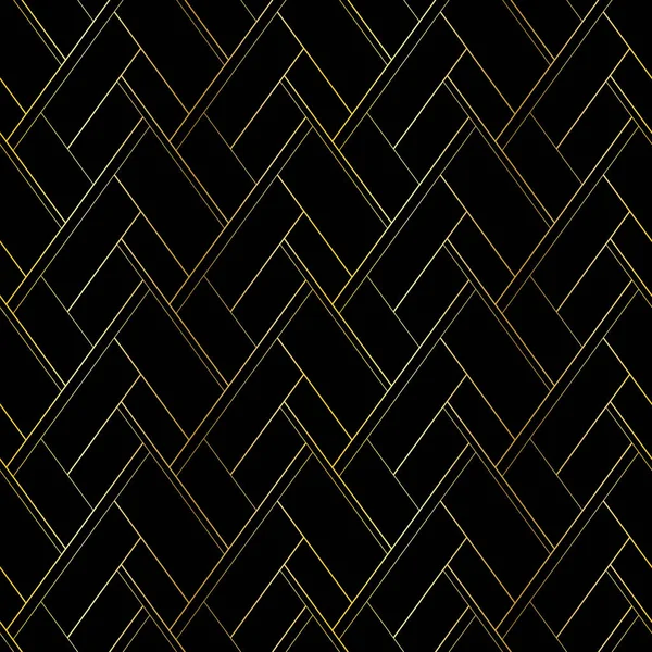 Patrón sin costuras de lujo oscuro con hilo de oro — Archivo Imágenes Vectoriales