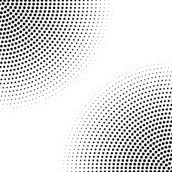 Halftone círculo punteado esquinas. Vector monocromo tinta punteada grunge fondo — Vector de stock