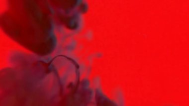 Suyu yavaş çekimde biçimlendirilmiş soyut arka plan videosu olarak boyamak