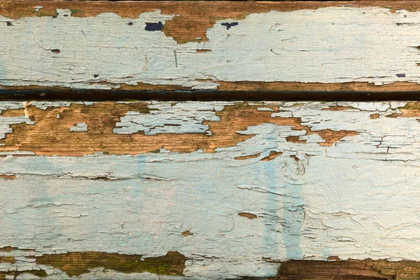 ベビーブルーの木の質感と古い剥離塗料 ストックフォト