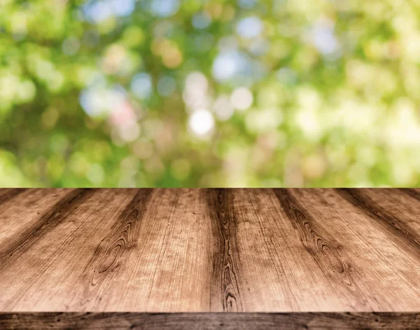 Tom Träbord Styrelsen Framför Suddig Bakgrund Kan Användas För Visning — Stockfoto