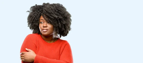 Beautiful African Woman Confident Happy Big Natural Smile Laughing Natural — Stock Photo, Image