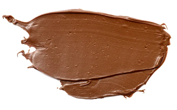Grädde Choklad sprida isolerade över vit bakrund. Mat ba — Stockfoto