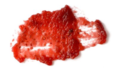 Ahududu reçeli beyaz arkaplan üzerinde izole