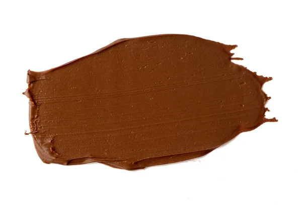 Cioccolato diffusione isolata su sfondo bianco. Cibo delizioso — Foto Stock