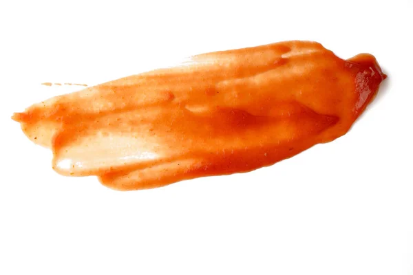 Smaklig Ketchup Tomat Sås Isolerad Över Vit Bakgrund — Stockfoto