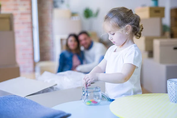 stock image Beautiful famiily with kid