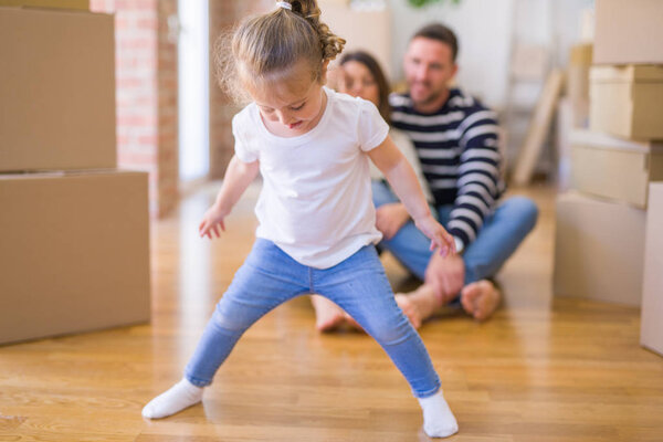 Beautiful famiily with kid