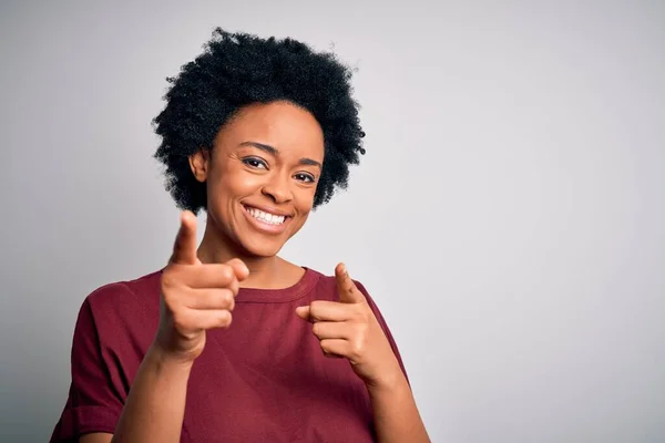 Jovem Mulher Afro Afro Afro Afro Bonita Africano Com Cabelo — Fotografia de Stock