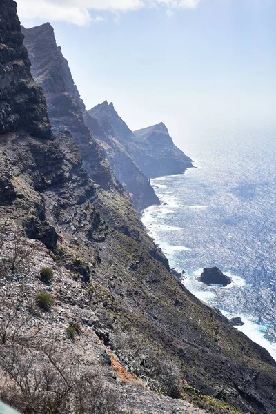 Kanarya Adasındaki Atlantik Sahil Uçurumunun Güzel Manzarası — Stok fotoğraf