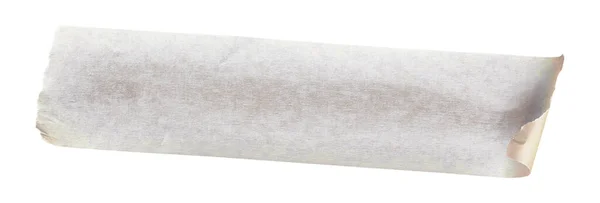 Біла Клейка Паперова Стрічка Наклеюється Ізольований Фон Порожня Упаковка Кріплення — стокове фото