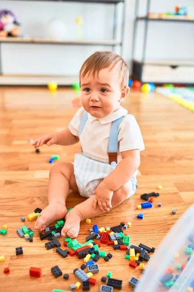 Adorable Toddler Crying Lots Toys Kindergarten — ストック写真