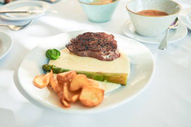 Lezzetli ızgara et.