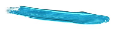 Turkuaz mavi fırça darbesi izole arkaplan üzerine yapıştırma, tuval suluboya dokusu