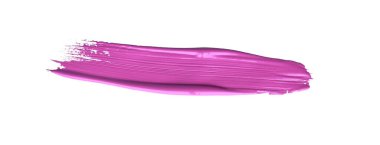 İzole edilmiş arkaplanda kırmızı renkli fırça darbesi, tuval suluboya dokusu, pembe ruj lekesi