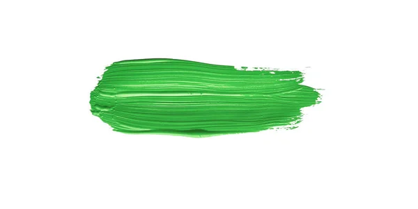 Зеленый Цвет Мазка Кисти Изолированном Фоне Холст Акварели Текстуры Красная — стоковое фото