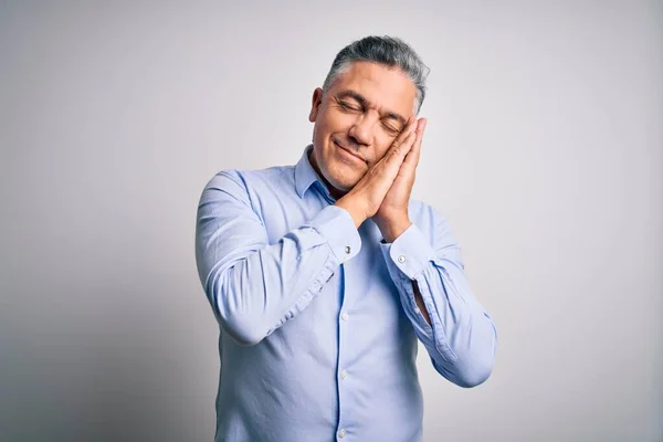 Medioevo Bell Uomo Affari Dai Capelli Grigi Che Indossa Una — Foto Stock