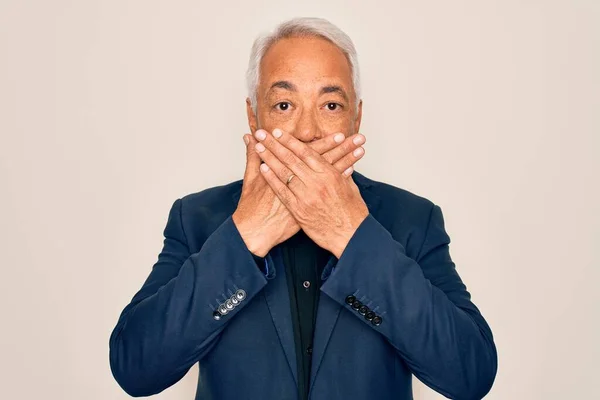 Hombre Guapo Pelo Gris Mediana Edad Que Llevaba Una Elegante — Foto de Stock