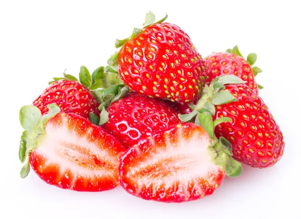 Fresh strawberry on white background — Stock Photo, Image