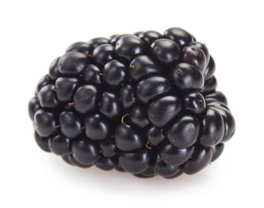 beyaz zemin üzerine taze böğürtlen