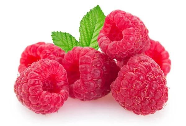 Fresh raspberry on white background — Stock Photo, Image