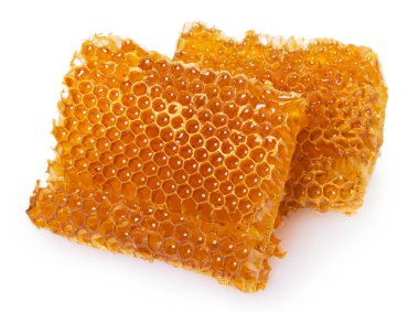 Beyaz arka plan üzerinde petek