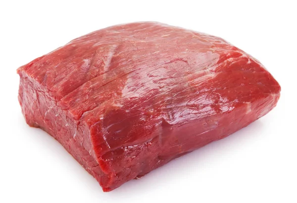 Carne crua sobre fundo branco Imagem De Stock