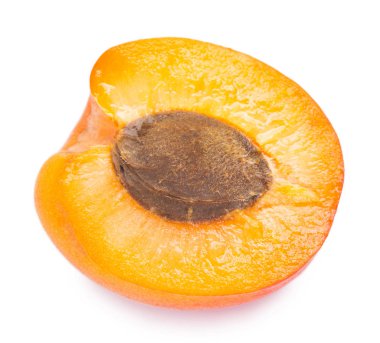 beyaz zemin üzerine taze kayısı