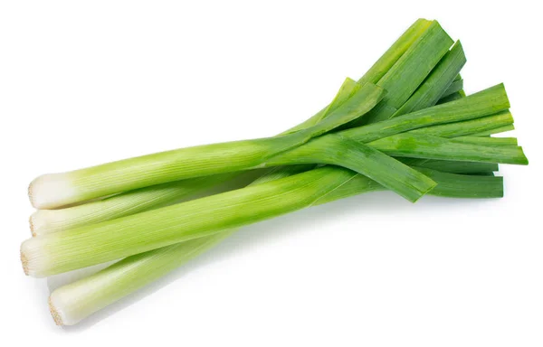 Fresh leek on white background — Stock Photo, Image