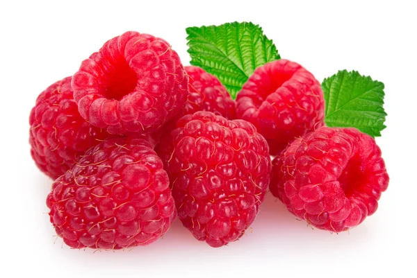 Fresh raspberry on white background — Stock Photo, Image