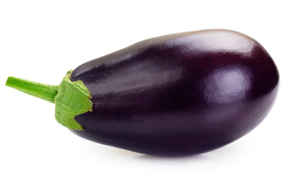 Verse aubergine op witte achtergrond — Stockfoto