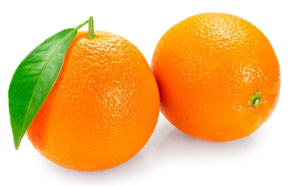 Fresh orange isolated on white background — Stock Photo, Image