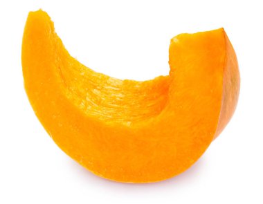 Beyaz arkaplanda taze balkabağı