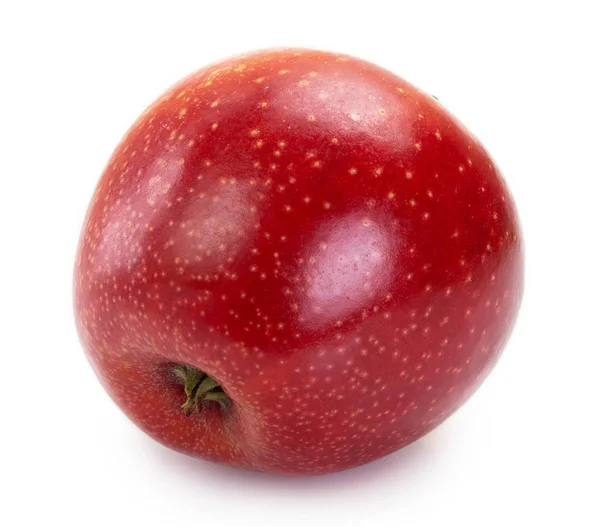 Mela rossa fresca isolata su sfondo bianco — Foto Stock