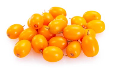 Deniz cehri çilek beyaz arka plan üzerinde