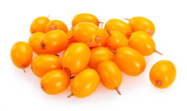 Deniz cehri çilek beyaz arka plan üzerinde izole