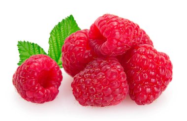 beyaz arka plan closeup izole taze ahududu