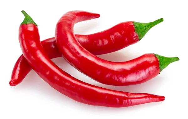 Chili Pepper Isolated White Background Closeup — Stock Photo, Image