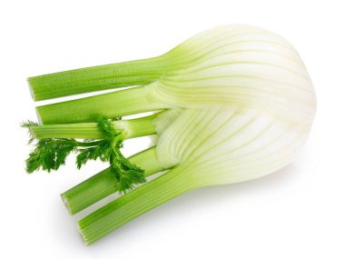 Taze rezene ampulü beyaz arkaplanda izole edildi