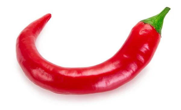 Chili Pepper Isolated White Background Closeup — Stock Photo, Image