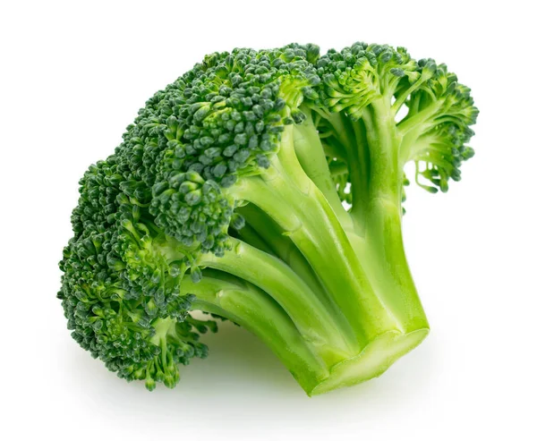 Fresh Broccoli Isolated White Background Closeup — Stock Photo, Image