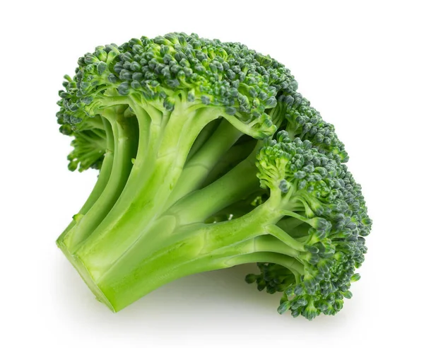 Verse Broccoli Geïsoleerd Een Witte Achtergrond Closeup — Stockfoto