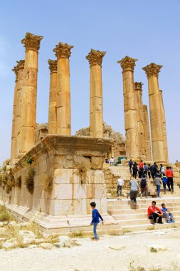 Jerash, Ürdün 'deki Artemis Tapınağı kalıntıları