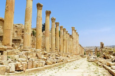 Jerash, Ürdün 'de Cardo Maximus