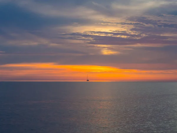 Sunset at Adriatic Sea — Stock Photo, Image